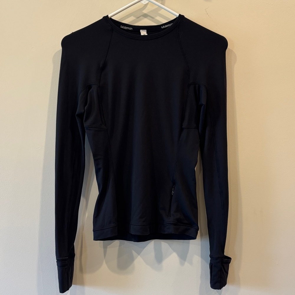 lululemon athletica Black Long-Sleeve Performance Top